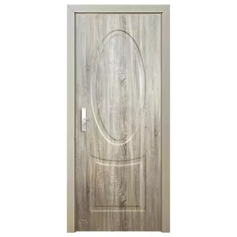 Thiết kế hiện đại Cửa ngoại thất MDF Nội thất composite Nhà sản xuất Khung gỗ và nhựa PVC nguyên khối Cửa trước Bán buôn